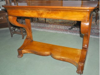 Console d'appui d'&eacute;poque Restaurationen merisier