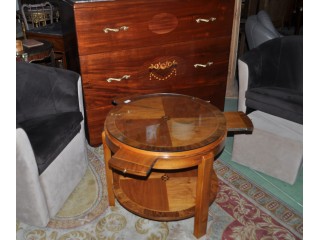 Gu&eacute;ridon table basse style art d&eacute;co