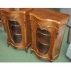Paire de petits meubles d'appui en noyer d'époque Napoléon III