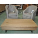 Table basse coffre contemporaine Design Italien chêne massif
