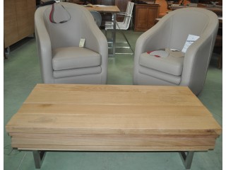 Table basse coffre contemporaine Design Italien ch&ecirc;ne massif