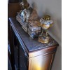 Petite vitrine 2 portes style Louis XVI époque Nap III en acajou