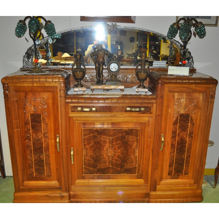 Buffet &eacute;poque Art d&eacute;co en noyer