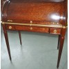 Bureau à cylindre en acajou époque 1900 de style Louis XVI