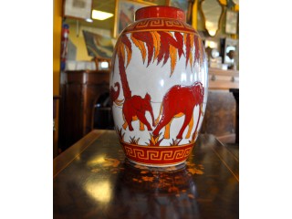 1 vase style Art D&eacute;co " La Louvri&egrave;re" 