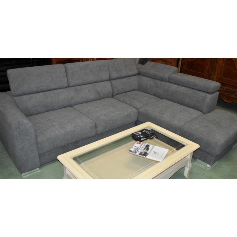 Canap&eacute; d'angle ERYC neuf en tissu
