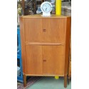 Meuble d'angle scandinave vintage en teck
