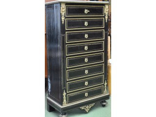 Semainier laqu&eacute;e &eacute;poque Napol&eacute;on