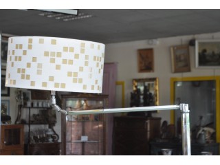 Lampadaire articul&eacute; vintage chrom&eacute; 