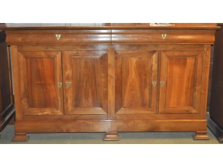 Enfilade 4 portes en noyer style Louis Philippe 