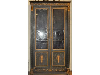 Petite biblioth&egrave;que 2 portes de style empire retour d'Egypte 
